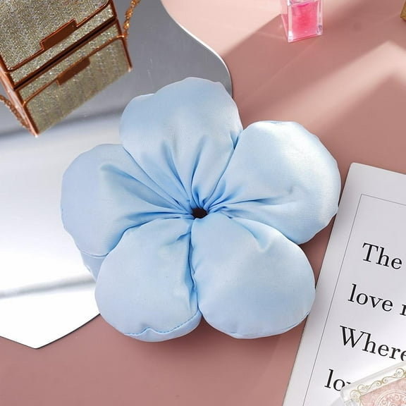 Clearance! Hair Tie Niche High-end Blogger Style Sponge Flower C1D0 Scrunchy HairRing H5Y8