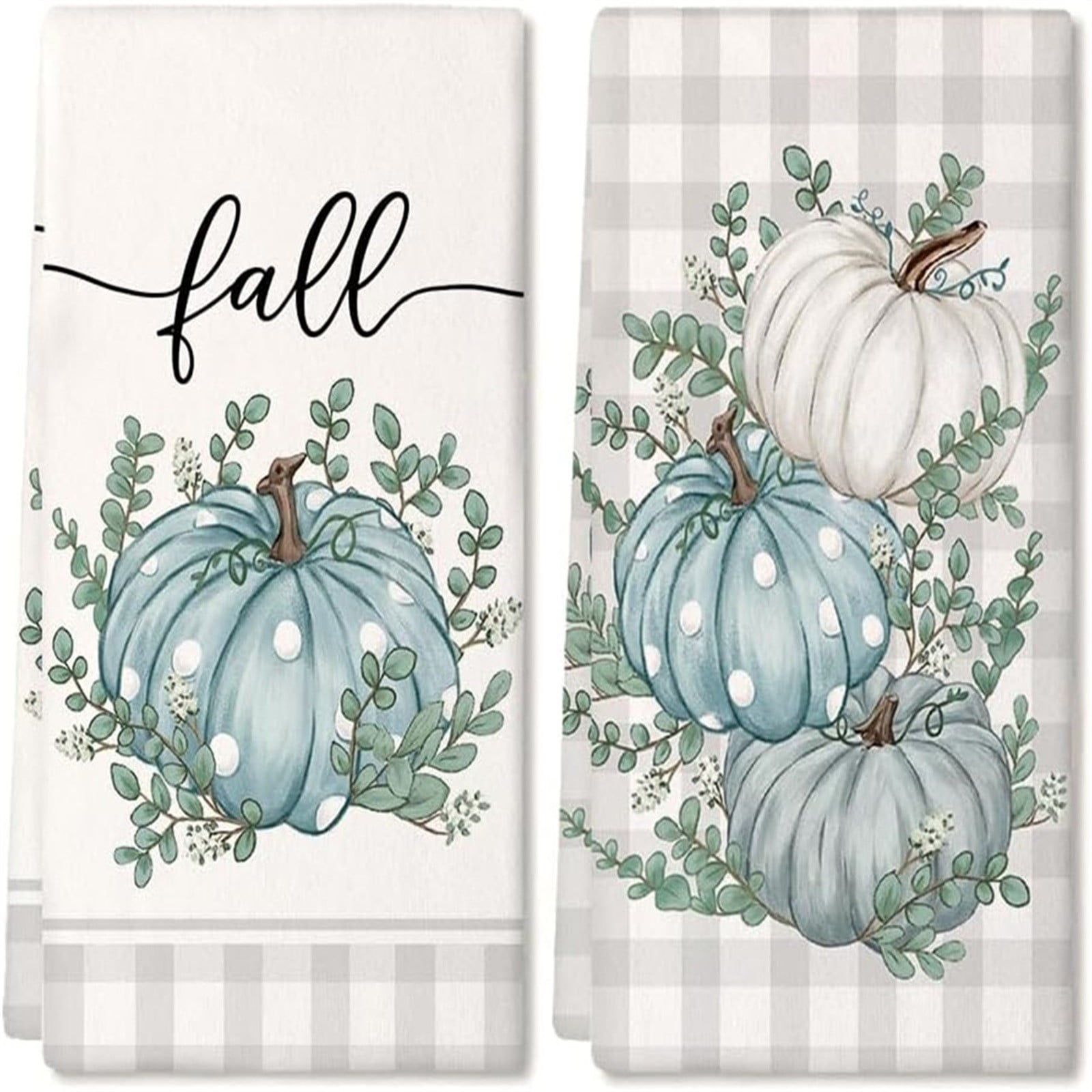 Clearance !Halloween 2Pcs Fall Kitchen Towels Fall Dish Towels