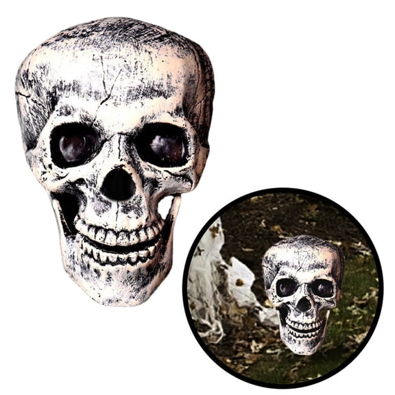Clearance Halloween Decor Under $8 Creepy Halloween Full Head With Moving Jaw Scary Latex With Movable Mouth Halloween Props,1PC