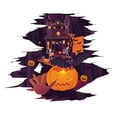 Clearance Halloween Decoration 2PC Halloween Floor Stickers Cartoon