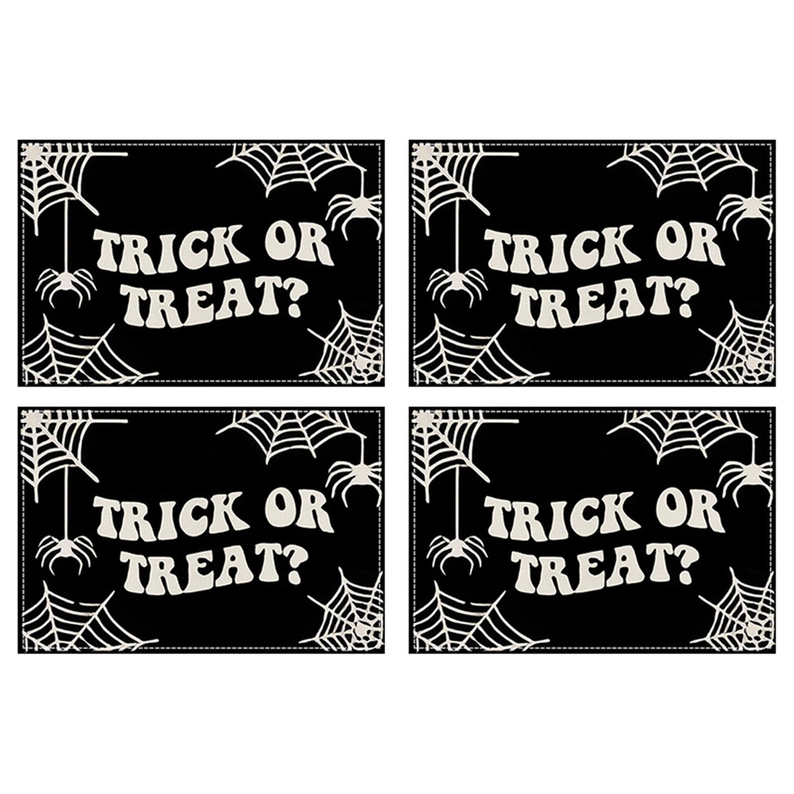 Clearance Halloween Decoration Indoor! Zuioae Halloween Linen Placemat