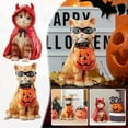 Clearance! Halloween Decorations Halloween Cute Cat Resin Sculpture