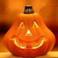 thumbnail image 1 of Halloween Decorations Light up Pumpkin Lantern,LED Pumpkin Lights Jack-O Lanterns,Plastic Pumpkin Statue Halloween Table Decor for Home Office Haunt House Party Scene Decor, 1 of 5