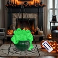 thumbnail image 1 of Halloween Decorations Outdoor, Large Witch Cauldron, Halloween Decor, with Large Tripod/Green Lights/Cotton/30PCS Ball, Witch Cauldron Magic Candy Bucket Decoration, for Porch Outdoor Party, 1 of 7