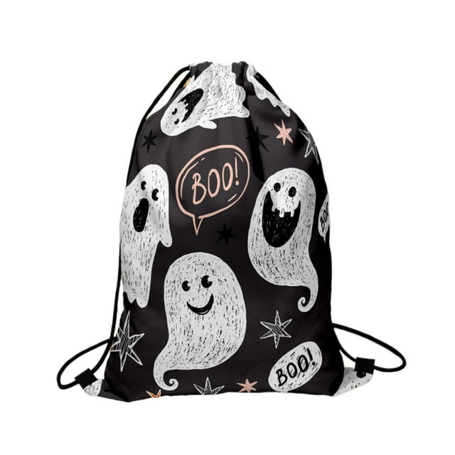 Clearance Halloween Drawstring Bag Polyester Drawstring Bag Student
