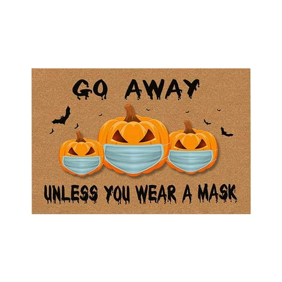 Clearance!Halloween Letters Home Door Mat Absorbent Mat Living Room Kitchen Floor Mat