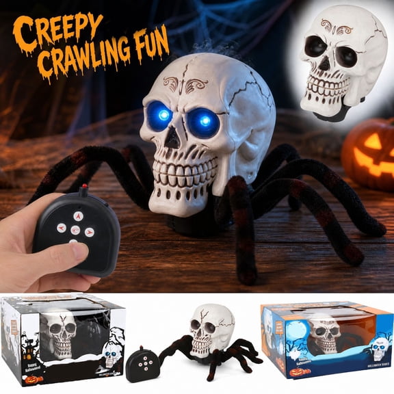 Clearance! Halloween RC Skeleton Toy - Light Up Infrared Wireless Wolf Spider, Creepy Crawler for Holiday Fun