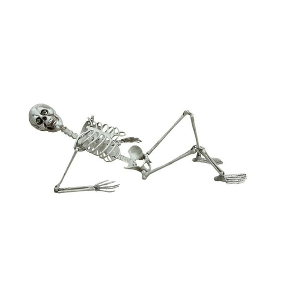 Halloween Skeleton Life Size Full Body Posable Joints Skeletons,Halloween Skeleton Decoration,Human Full Size Skull Hand Life Body Anatomy Model Halloween Decor