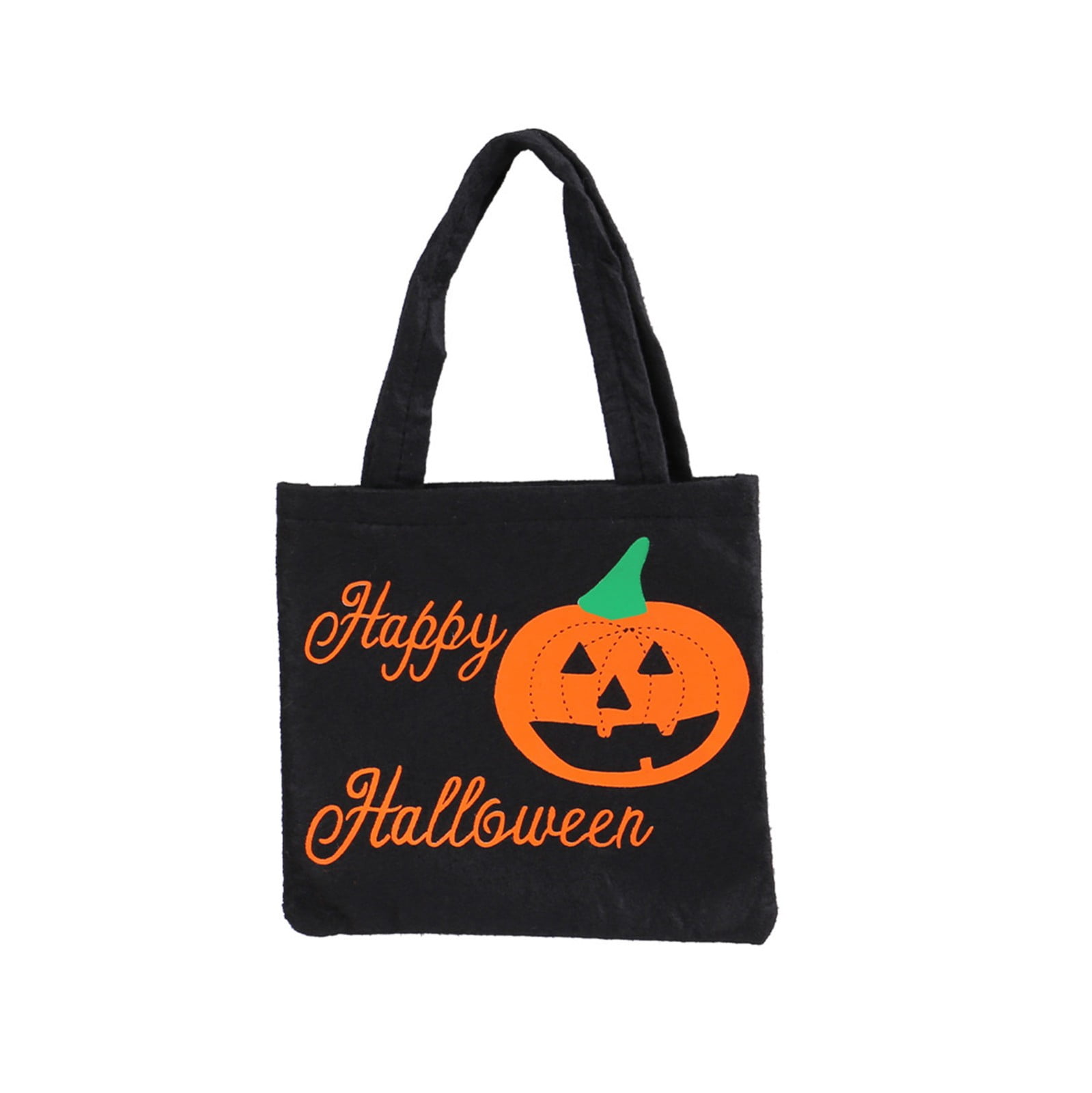 Clearance Halloween Tote Bag with Handles, Reusable Non-Woven Candy Bag ...