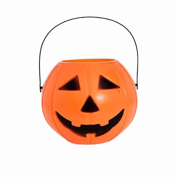Clearance Halloween Treat Bucket and Decorative Candy Box Holder - Festive Holiday Party Favor Pail Container, 1-Pack