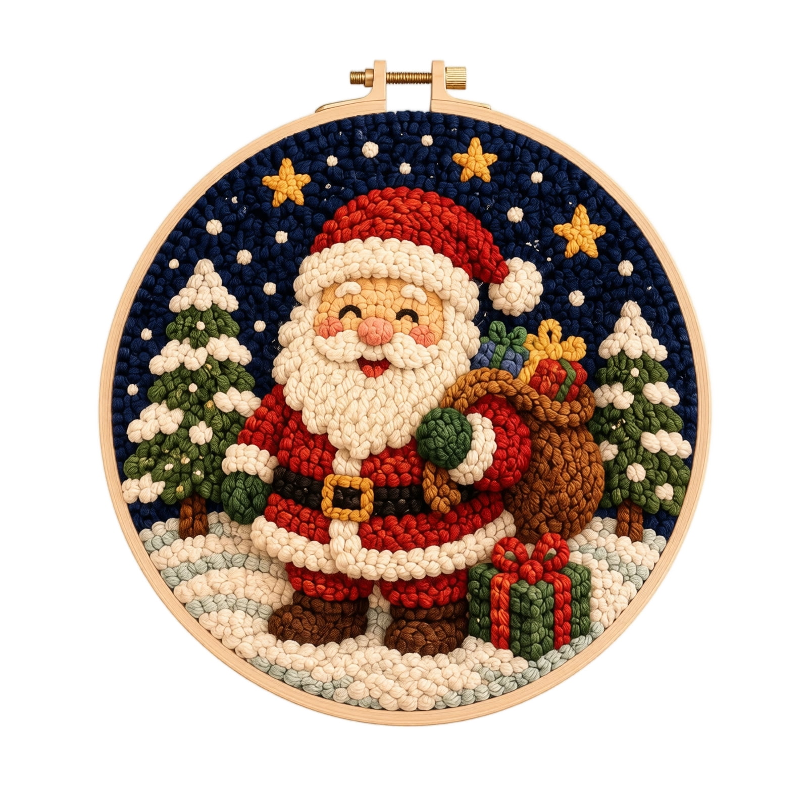 Handmade Hoop Clearance! Handmade Style Punch Needle Embroidery Kit with Fabric Hoop ...