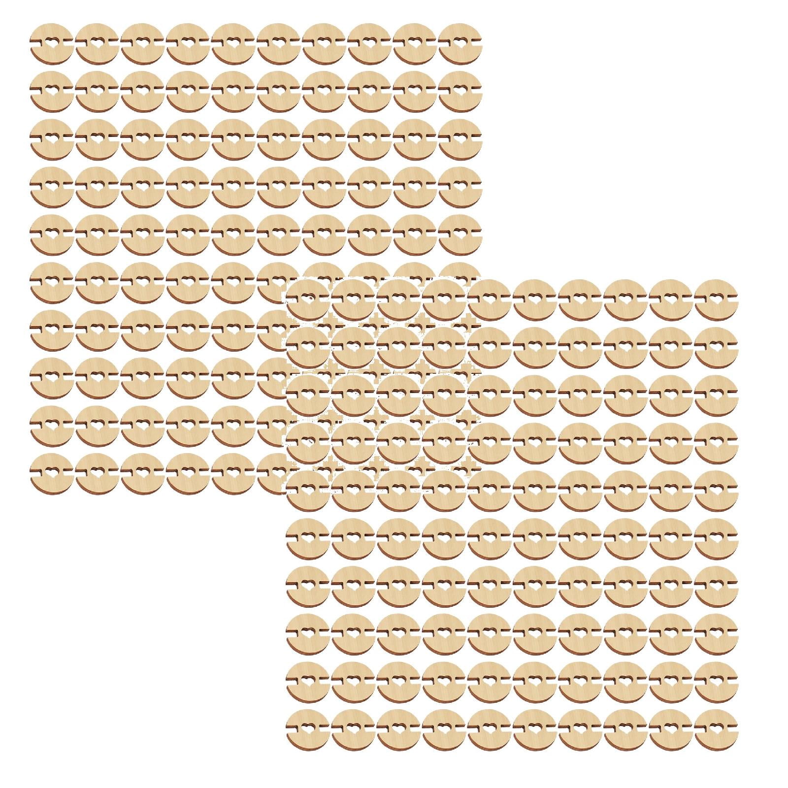 Clearance Handmade buttons under $20,50/60/100 Pcs Buttons For Hats Wooden Handmade Buttons Removable Love Button Crafts Faux Fastener Holder Sewing Clothing Accessories For Knitting Crochet 2PC