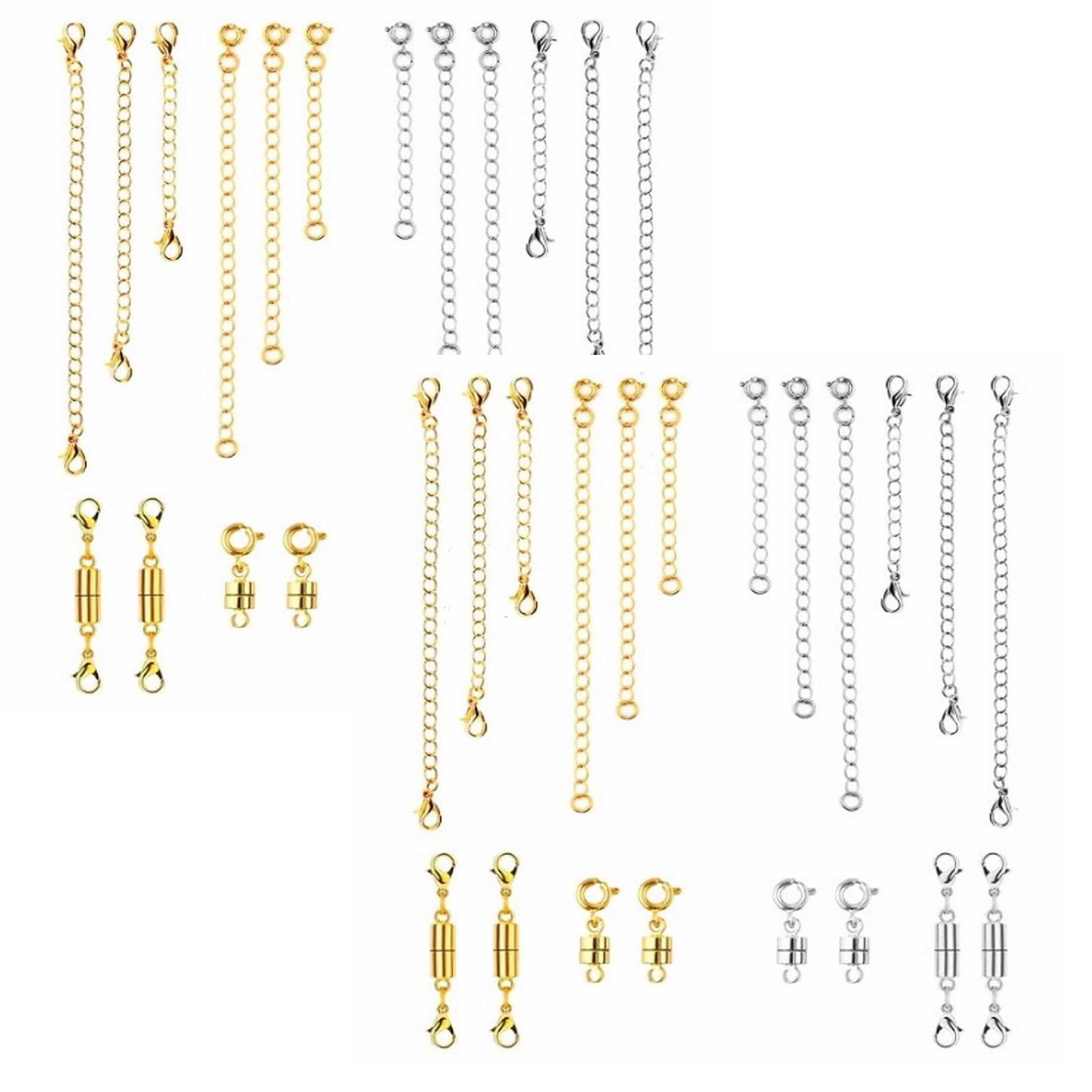 Clearance Handmade buttons under $7,20 Pack Necklace Clasps And Closures. Necklace Jewelry Extender With Strong Magnet. Necklace Clasp For Jewelry Necklace Bracelet Making. Gold And Silver Plat