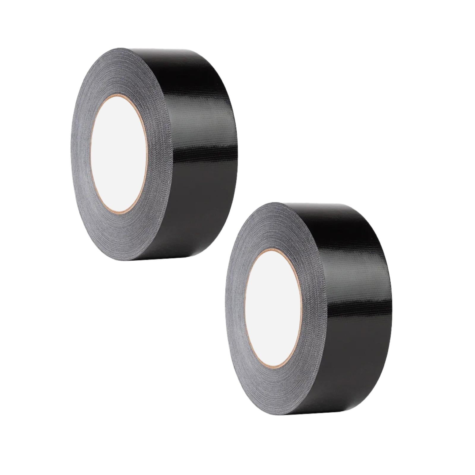 Clearance Handmade tape under $20,2x Of Duct Tape Roll Gaffer Tapes Roll 50mmx20m Heavy Duty Grade Multi Purpose Black，Black Duct Tape Single Side Color Strong High Viscosity Seamless Tape. 2PC