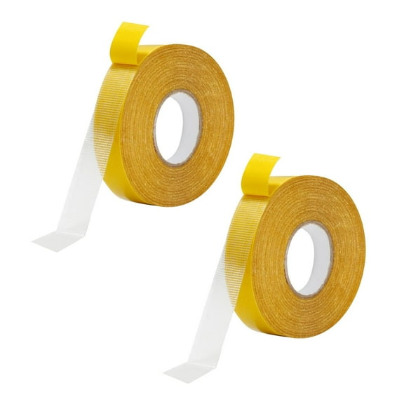 Clearance Handmade tape under $5,Double Heavy Duty High Fabric Installation Tape (0.79IN*66 FT) Clear Fiberglass Material Super Adhesive Removable No 2PC