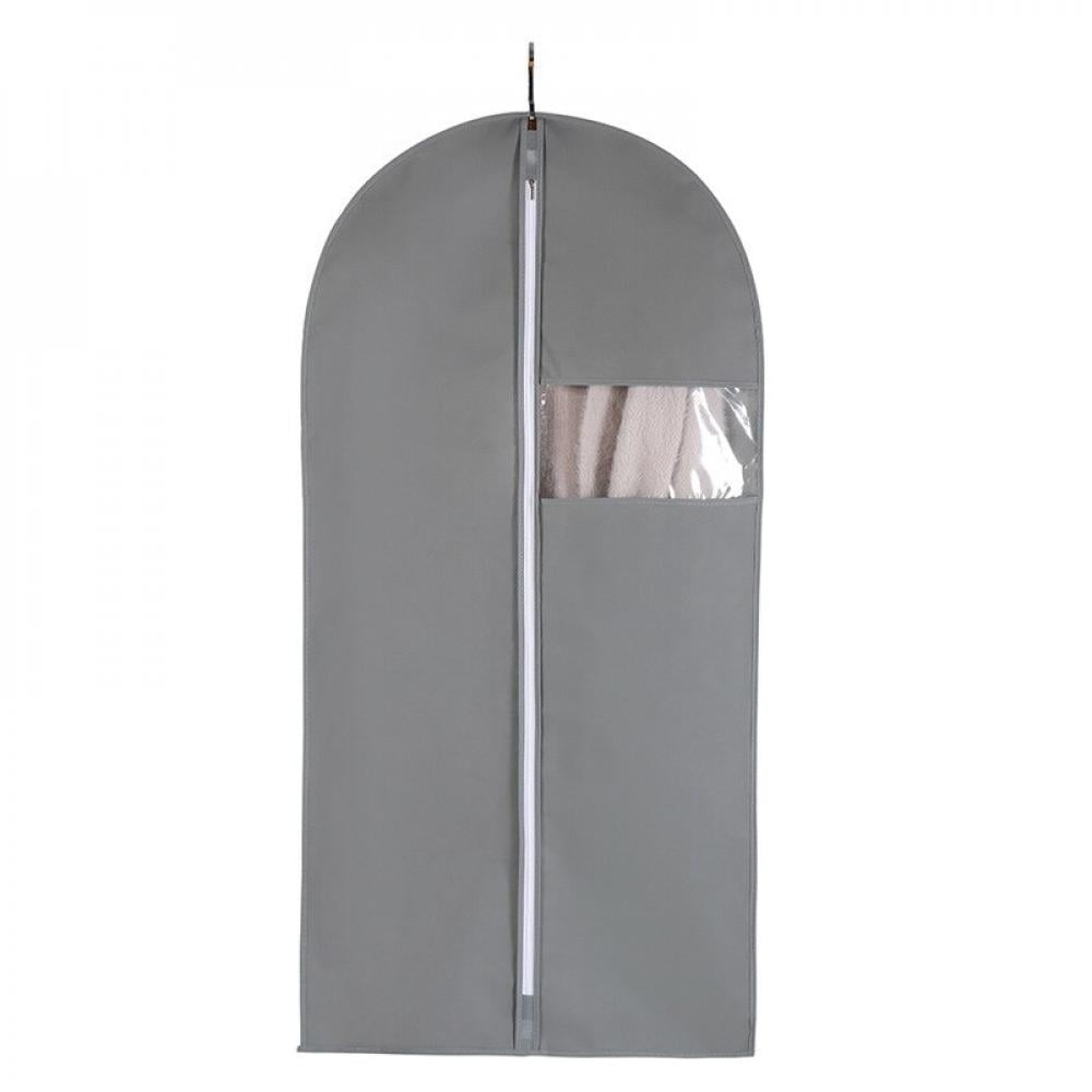 Clearance Hanging Garment Bag Lightweight Clear Full Zipper Suit Bags PEVA Moth Proof Breathable Dust Cover for Closet Clothes Storage 24 x40 Gray Walmart
