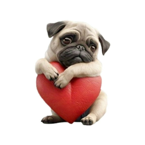 Clearance Hangs under $1,Adorable Pug Acrylic Car Fragrance Diffuser 2D Cute Pugs Cars Aromatherapy Fun & Stylish Interior Accessory Fresh Scent Car Clip Decoration