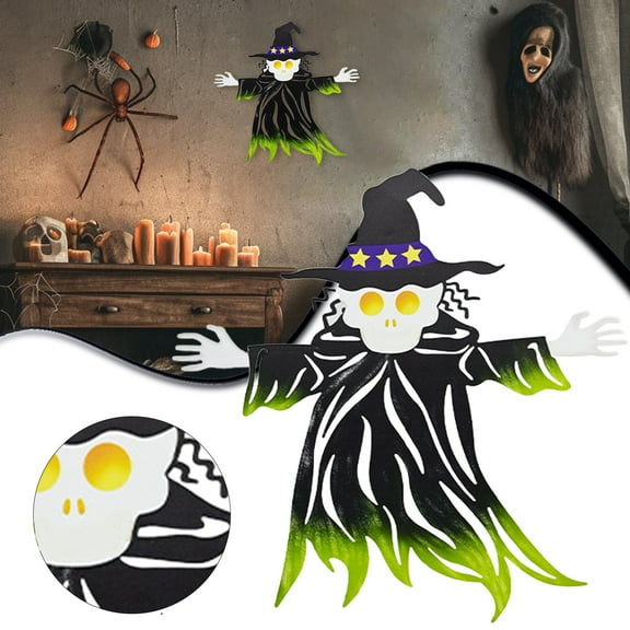 Clearance Hangs under $10,Halloween Wall Decoration Indoor Metal Pumpkin Wall Art Halloween Pumpkin Decoration Outdoor Silhouette Terrifying Decoration Garage Door Porch