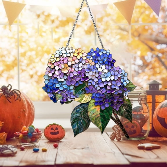 Clearance Hangs under $5,Acrylic Window Hanging Stained Acrylic Window Hanging Acrylic Window Hangings Indoor Outdoor Garden Home Decor Ornament Stained Glass Window Hanging