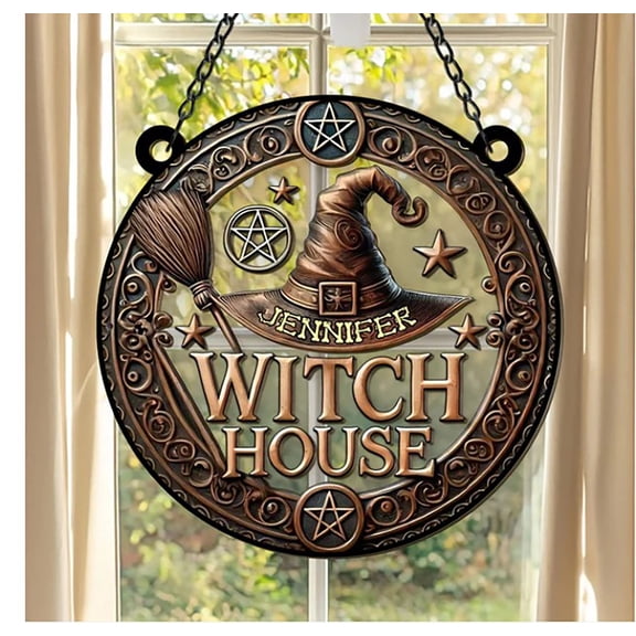 Clearance Hangs under $5,Mystical : Intricately Detailed 'Witch House' Gothic Hanging Ornament With Bewitching Charms For Altar Yule Tree Or Year Round Esoteric Home Decor