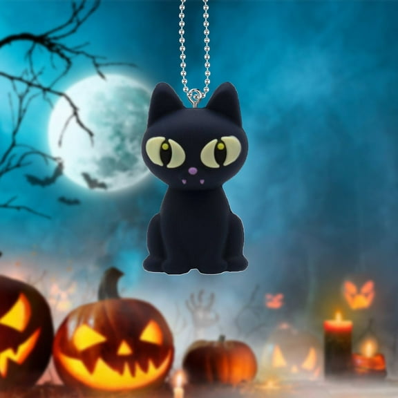 Clearance Hangs under $1,Halloween Soft Rubber Keychain Cute Pumpkin Bat Cat Decorations Goodie Bag Fillers For Kids Adults (Halloween)