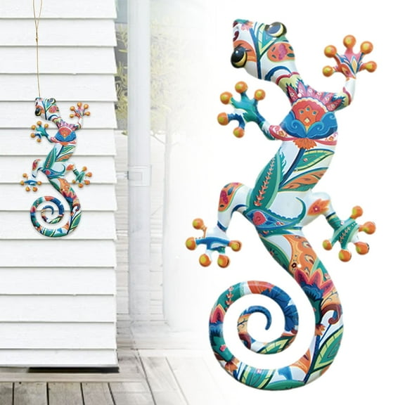 Clearance Hangs under $1,Metal Gecko Wall Decor Metal Wall Decor Outdoor Wall Sculpture Metal Wall Decor For Patio Garden Restaurant Home