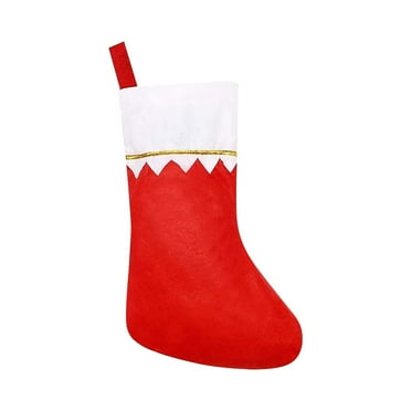 Clearance Hangs under $1 Red Felting DIY Christmas Stock 15inch Party Favors Fireplace Hanging Stockings Gifts for Xmas Decoration