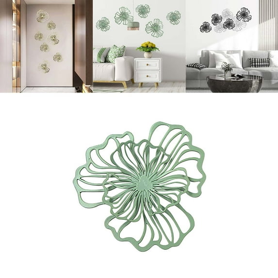 Clearance Hangs under $10,Floral Wall Hanging Decor Metal Wall Art Decoration For Bathroom Living Room