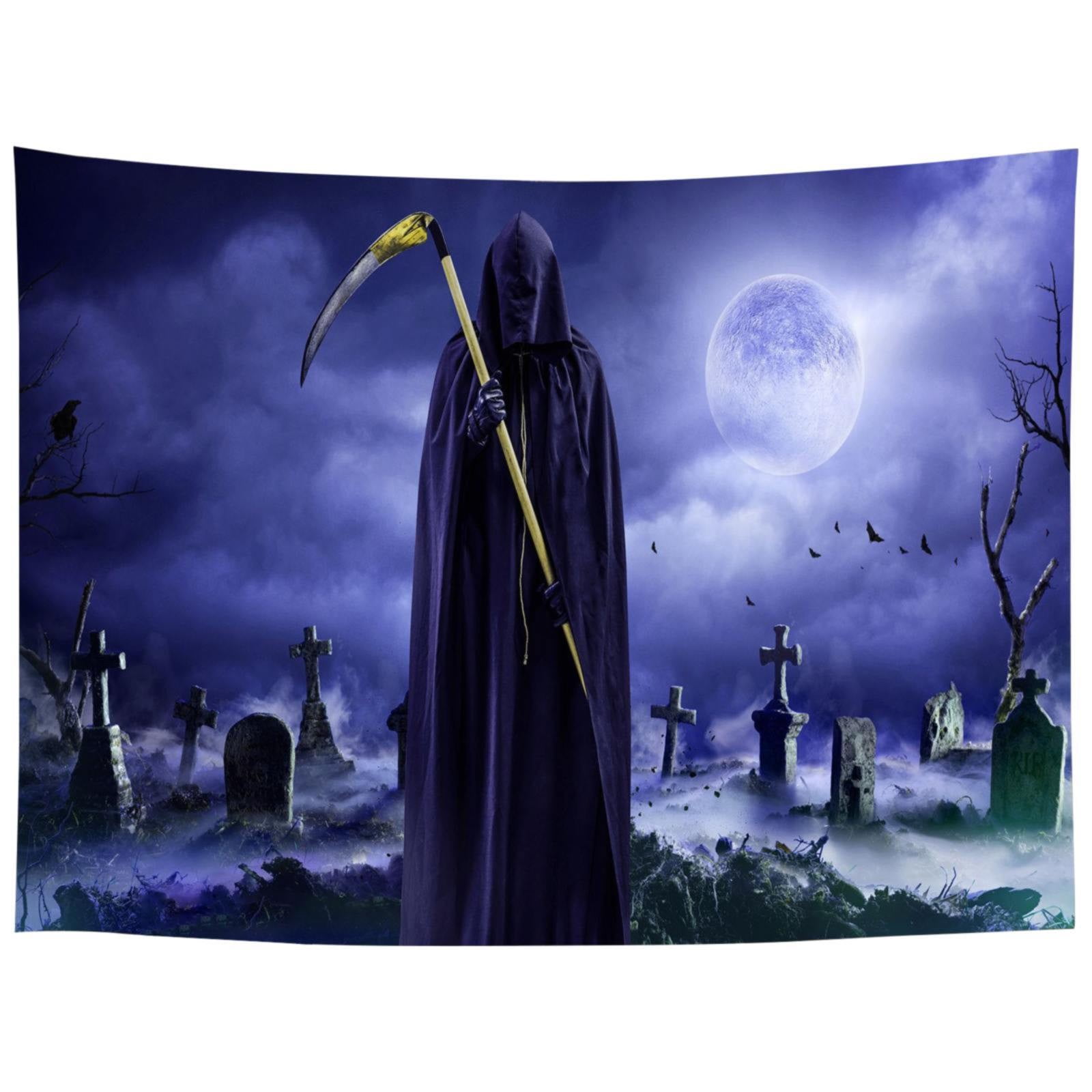 Clearance Hangs under 10 Halloween Grim Halloween Pumpkin Tapestry