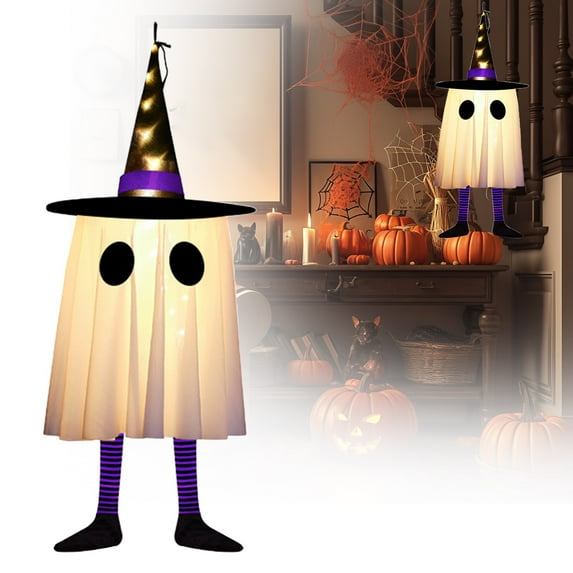 Clearance Hangs under $10,Halloween Witch Hat LED String Lights – Hanging Decor For Indoor Scary House And Atmosphere Decoration