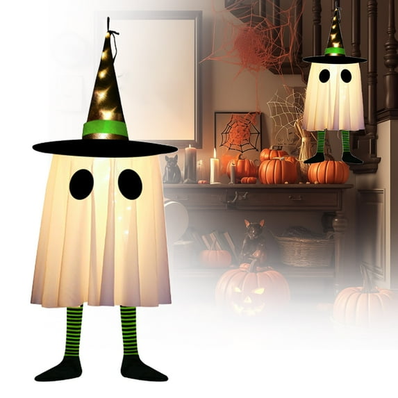 Clearance Hangs under $10,Halloween Witch Hat LED String Lights – Hanging Decor For Indoor Scary House And Atmosphere Decoration