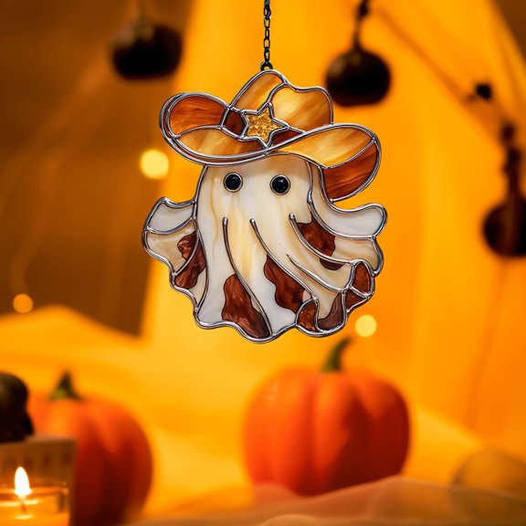 Clearance Hangs under $5,"Halloween Acrylic 2D Wall Hanging Funny Pumpkin Decor With Home Decoration Cute & Creepy Indoor Outdoor Ornaments"