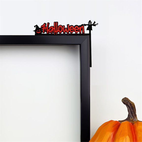 Clearance Hangs under $5,Halloween Door Corner Halloween Door Corner Sign Decoration Double Door Angle Sign Metal For Halloween Decor