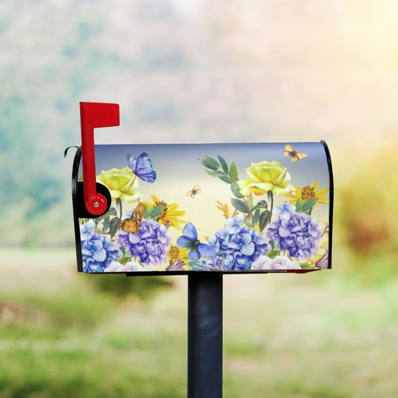 Clearance Hangs under $5,Mailbox Covers Standard Size 18" X 21" Flowers Mailbox Wraps Post Letter Box Cover For Holiday Garden Yard Decor