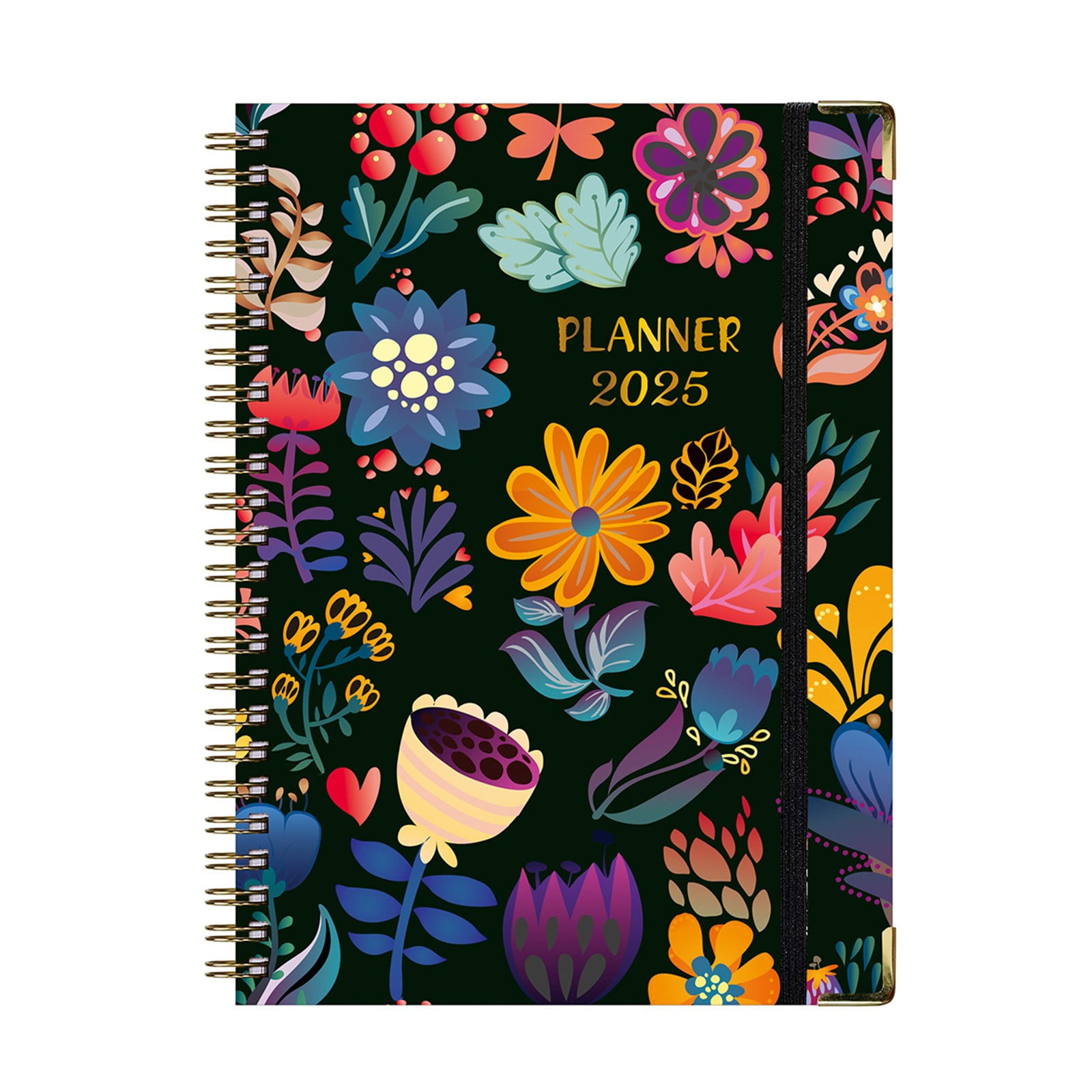 Clearance Hardcover Planner 2025, Yuoaen 2025 English Notebook Notebook