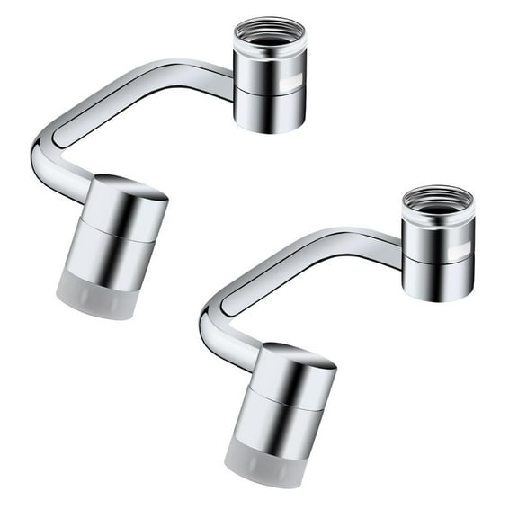 Clearance Hardware adapter under $20,Rotating Faucet Extender Large Angle Swivel Faucet Wash Attachment With 2 Sprayer Bathroom Sprayer Attachment 2PC