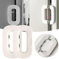thumbnail image 1 of Clearance Hardware door stopper under $6,2pc Self Adhesive Refrigerator Systems Refrigerator Locks Household Refrigerator Freezer Door Cabinet And Buckles For Cabinets Drawers 1PC, 1 of 9