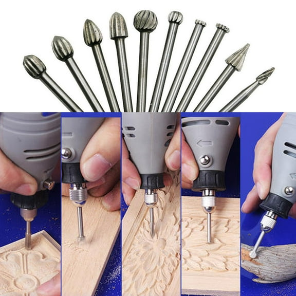 Clearance Hardware grinding head under $7,Carving Set Rasps Steel File Wood 20pc Bit Router Portable Drill Tools & Home Improvement 1PC
