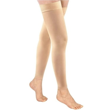 Clearance! Hassda Knee High Stocking 20 30Mmhg Black Thigh High Compression Stockings Footless Compression Socks for Women & Men Cotton Thigh High