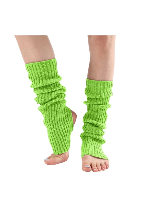 Clearance! Hassda Leg Warmers for Women Winter Long Leg Warmer Womens Men 80s Ribbed Knit Dance Sports Leg Warmer Leg Warmer Socks Women Thigh High Leg Warmers Clear