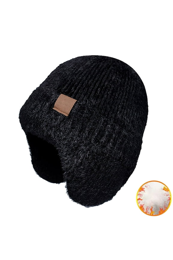 Clearance! Hassda Snow Hats Winter Warm Hat Children's Knitted Hat Cold Proof Ear Cover Head Cap Beanie with Ears