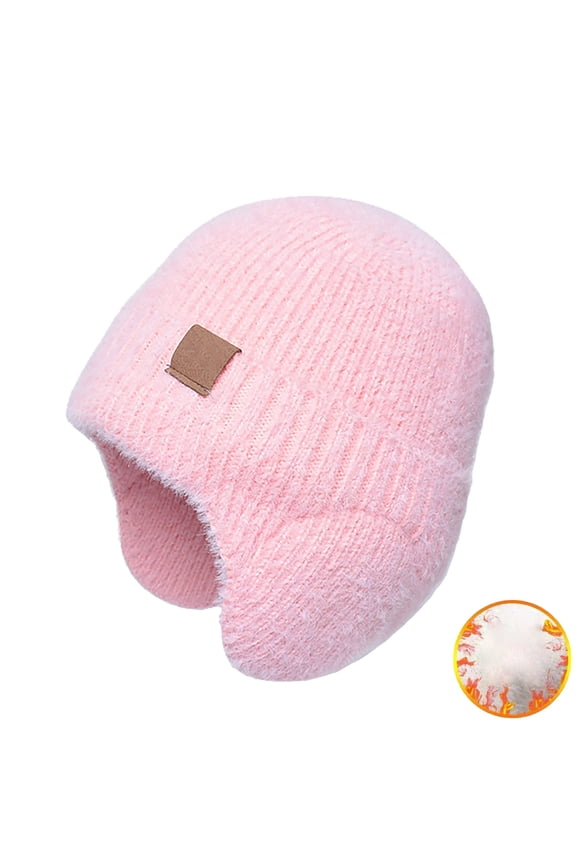 Clearance! Hassda Snow Hats Winter Warm Hat Children's Knitted Hat Cold Proof Ear Cover Head Cap Beanie with Ears