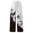 thumbnail image 1 of Clearance! Hassda Wide Leg Sweatpants Women Summer Pants Women's Fashionable Casual High Waist Drawstring Wide Leg Pants Trousers Pants For Women, 1 of 5