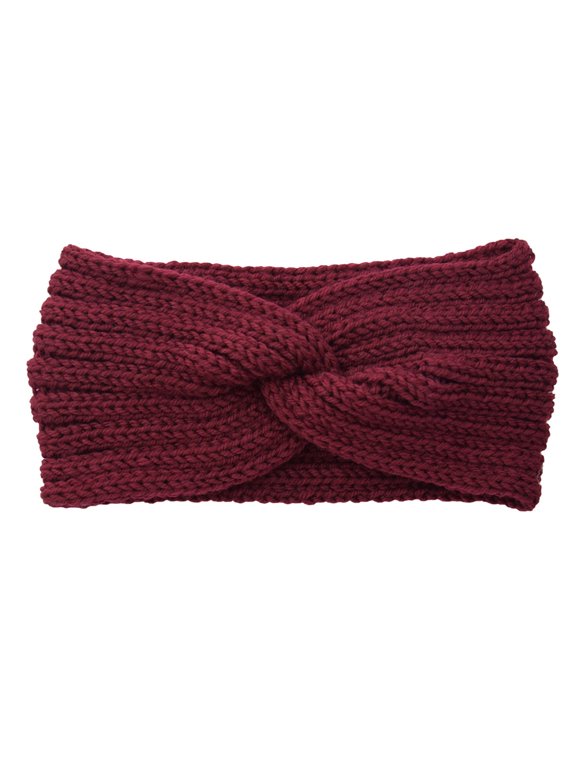 Clearance Heardband Soft Stretch Ear Warmer Headband Women Winter Cable Knit Headbands Hairbands
