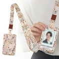 thumbnail image 1 of Clearance Heart Shaped Cell Phone Lanyard With Sliding Card Holder Adjustable Braided Strap For O Ffice ID Cards PVC Leather, 1 of 9