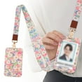 thumbnail image 1 of Clearance Heart Shaped Cell Phone Lanyard With Sliding Card Holder Adjustable Braided Strap For O Ffice ID Cards PVC Leather, 1 of 9