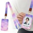 thumbnail image 1 of Clearance Heart Shaped Cell Phone Lanyard With Sliding Card Holder Adjustable Braided Strap For O Ffice ID Cards PVC Leather, 1 of 9