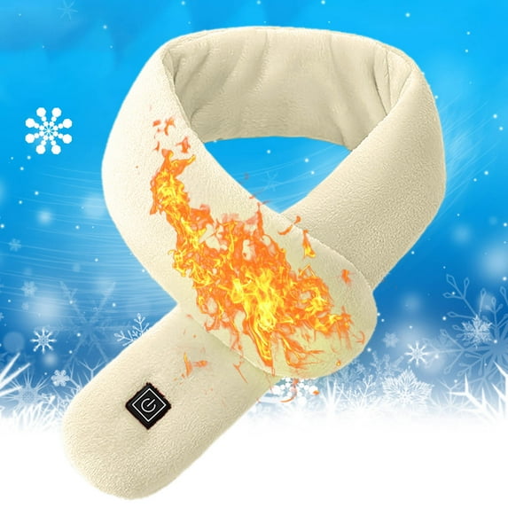 Clearance! ,Heated Scarf for Women Men,Heated Winter Neck ScarfWinter Portable Neck Warmer,Rechargeable Pack Heated Neck Pad,Intelligent Self Warming Electric Scarf,Gifts for Women