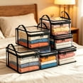 thumbnail image 1 of Clearance Heavy-Duty Large Clear Zippered Storage Bags with Handles – For Moving, Dorm, Closet & Extra Containers with Lids, 1 of 9