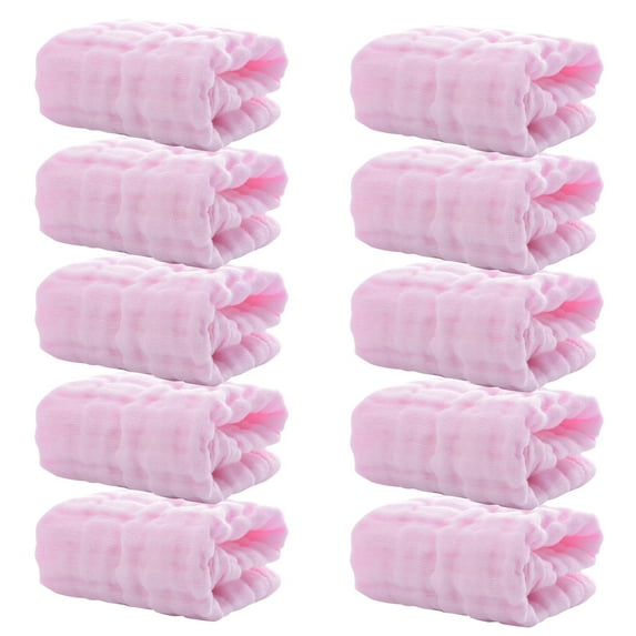 Hewann Baby Washcloths Organic Cotton Baby Washcloths - Soft, Hypoallergenic, 12x12 Inches, 10 Pack - for Sensitive Skin, Baby Registry Gift, Gender Neutral Towels